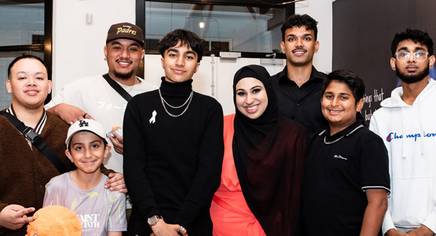 Members of the Islamic Women’s Association of Australia at the launch of their Safer Community Messaging project.